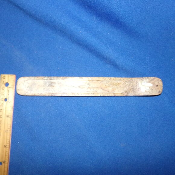 Vintage Carved Stone & Shell Incense Stick Bruner Holder - India - Picture 8 of 9